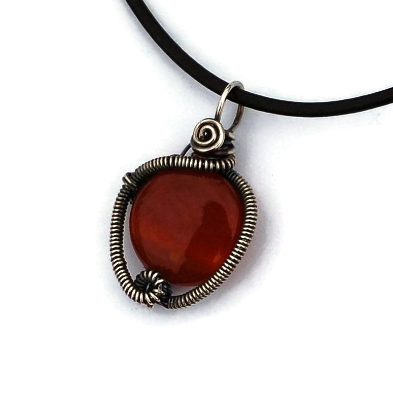 CRYSTAL NECKLACE - CARNELIAN – The Crystal Avenues